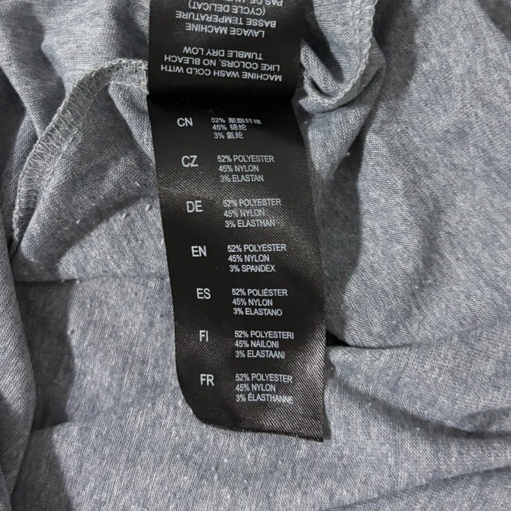 KUHL Gray Intent V Neck Shirt Dress Size Small Neutral Mini Casual‎ Basic